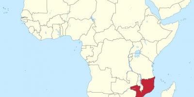 Peta afrika Mozambique