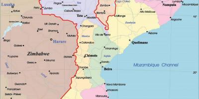 Mozambique peta politik