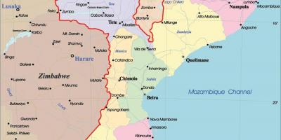 Mozambique dalam peta