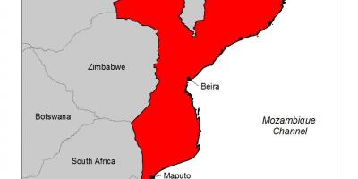 Peta Mozambique malaria